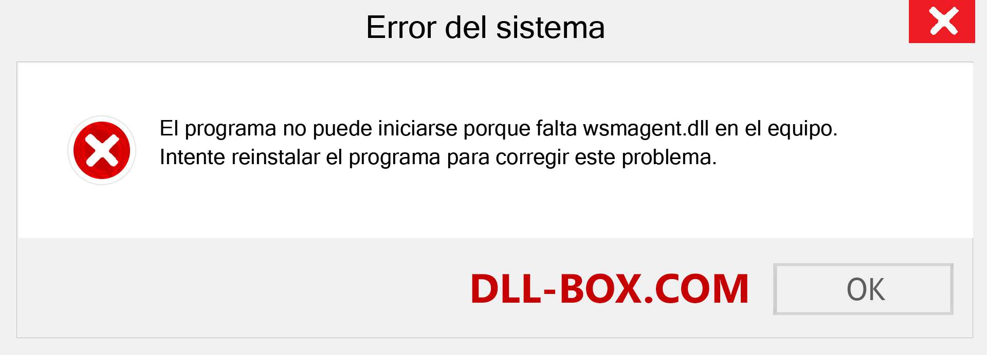 ¿Falta el archivo wsmagent.dll ?. Descargar para Windows 7, 8, 10 - Corregir wsmagent dll Missing Error en Windows, fotos, imágenes