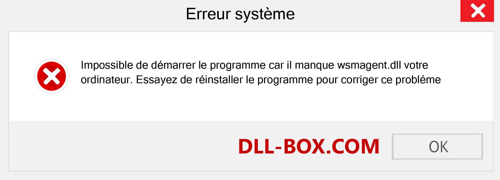 Le fichier wsmagent.dll est manquant ?. Télécharger pour Windows 7, 8, 10 - Correction de l'erreur manquante wsmagent dll sur Windows, photos, images